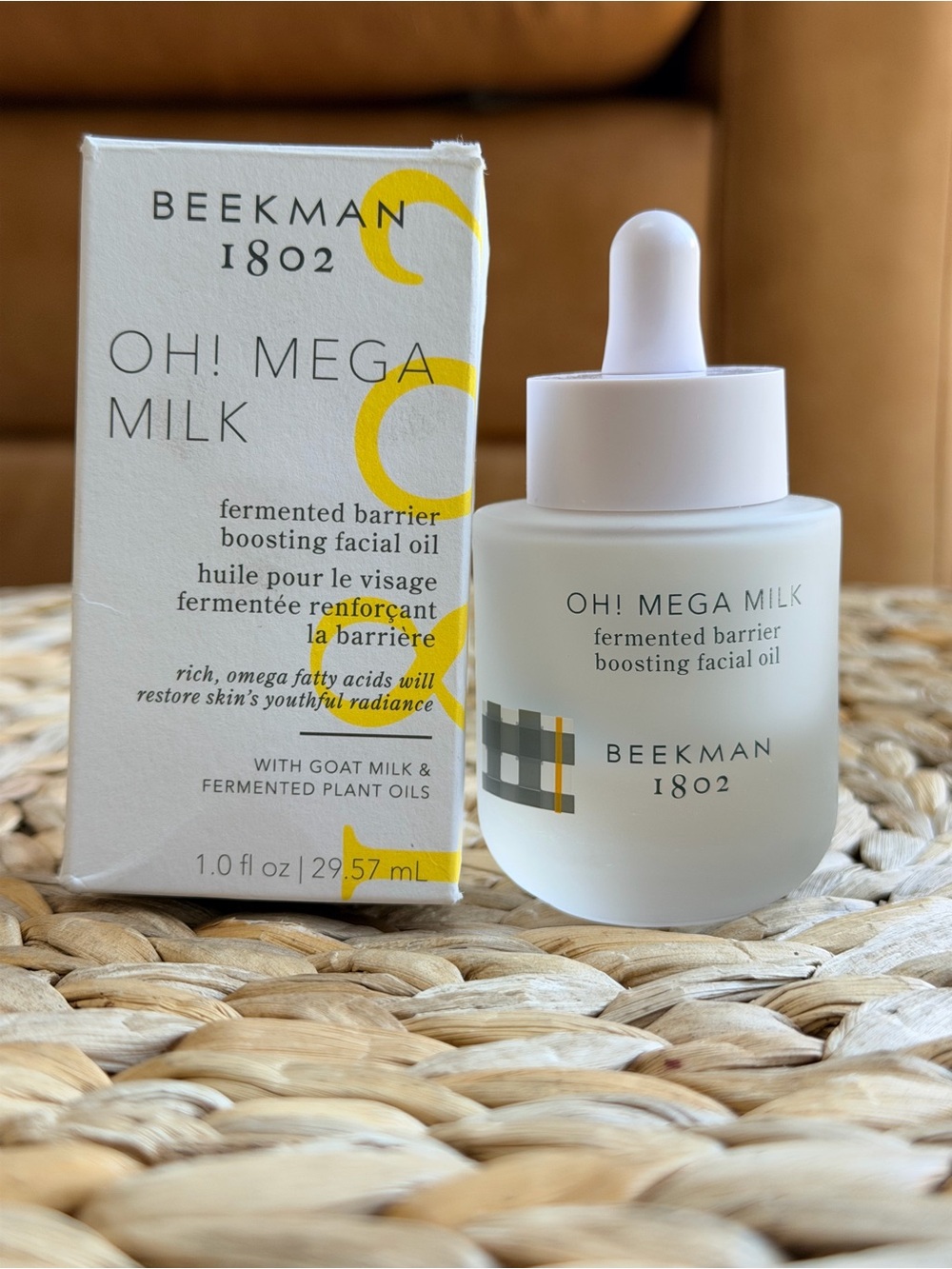NIB Beekman 1802 Oh! Mega Milk Fermented Barrier Boosting Facial Oil 1 fl oz